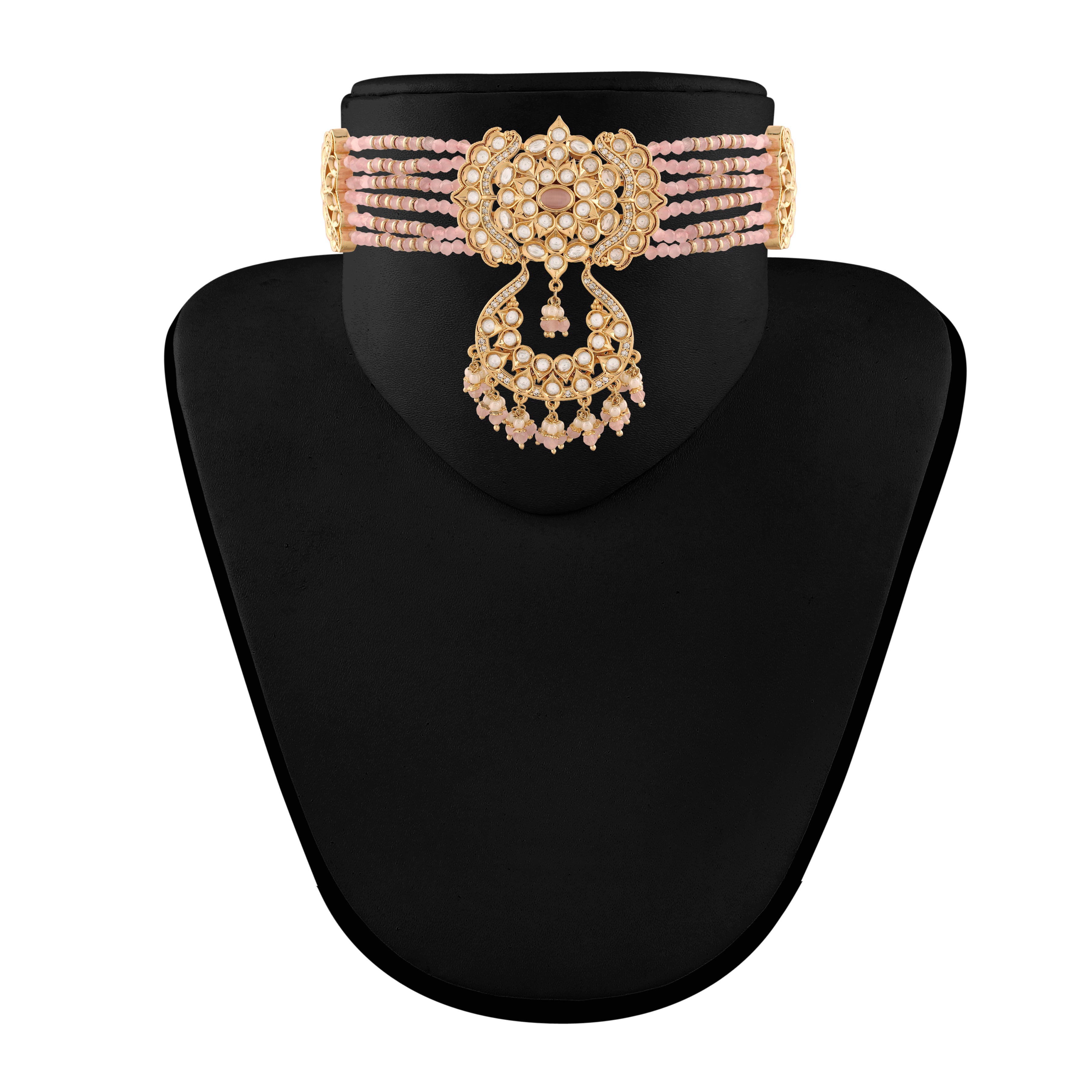 Inaya Pink Choker Set