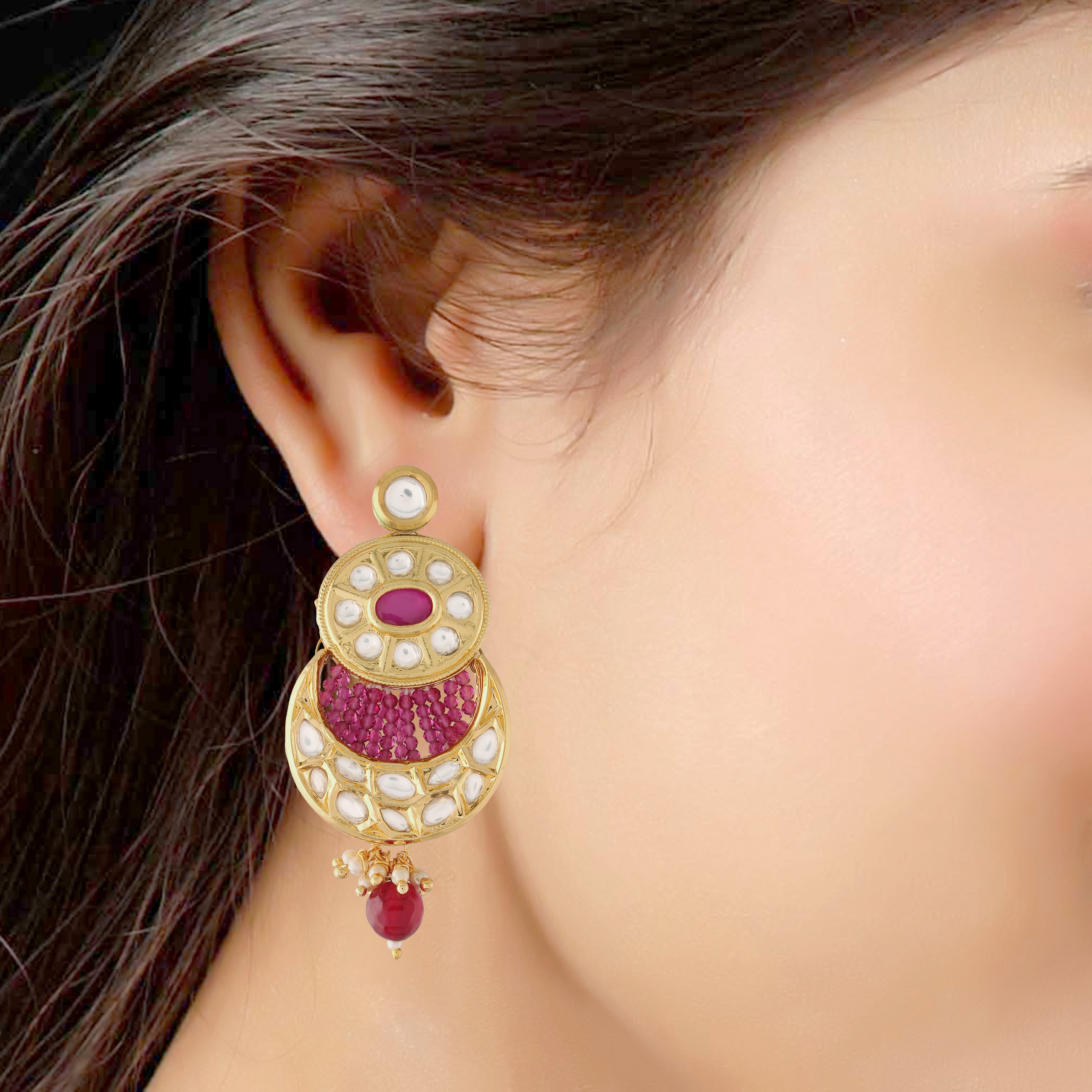 'ANAGHA ' Ruby Choker Set