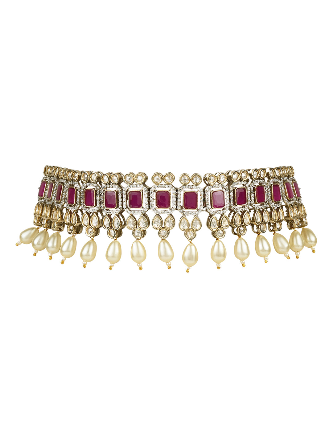 Advisha Polki Kundan Neckpiece