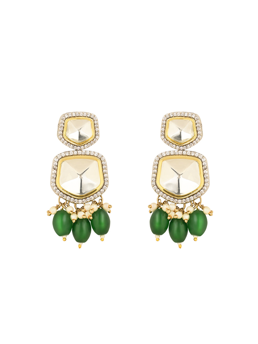 Taapsee Green Polki Kundan Neckpiece