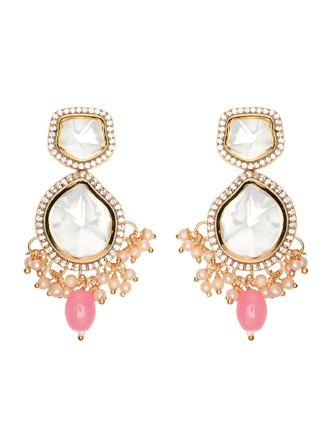ERUM Pink Polki Necklace Sets