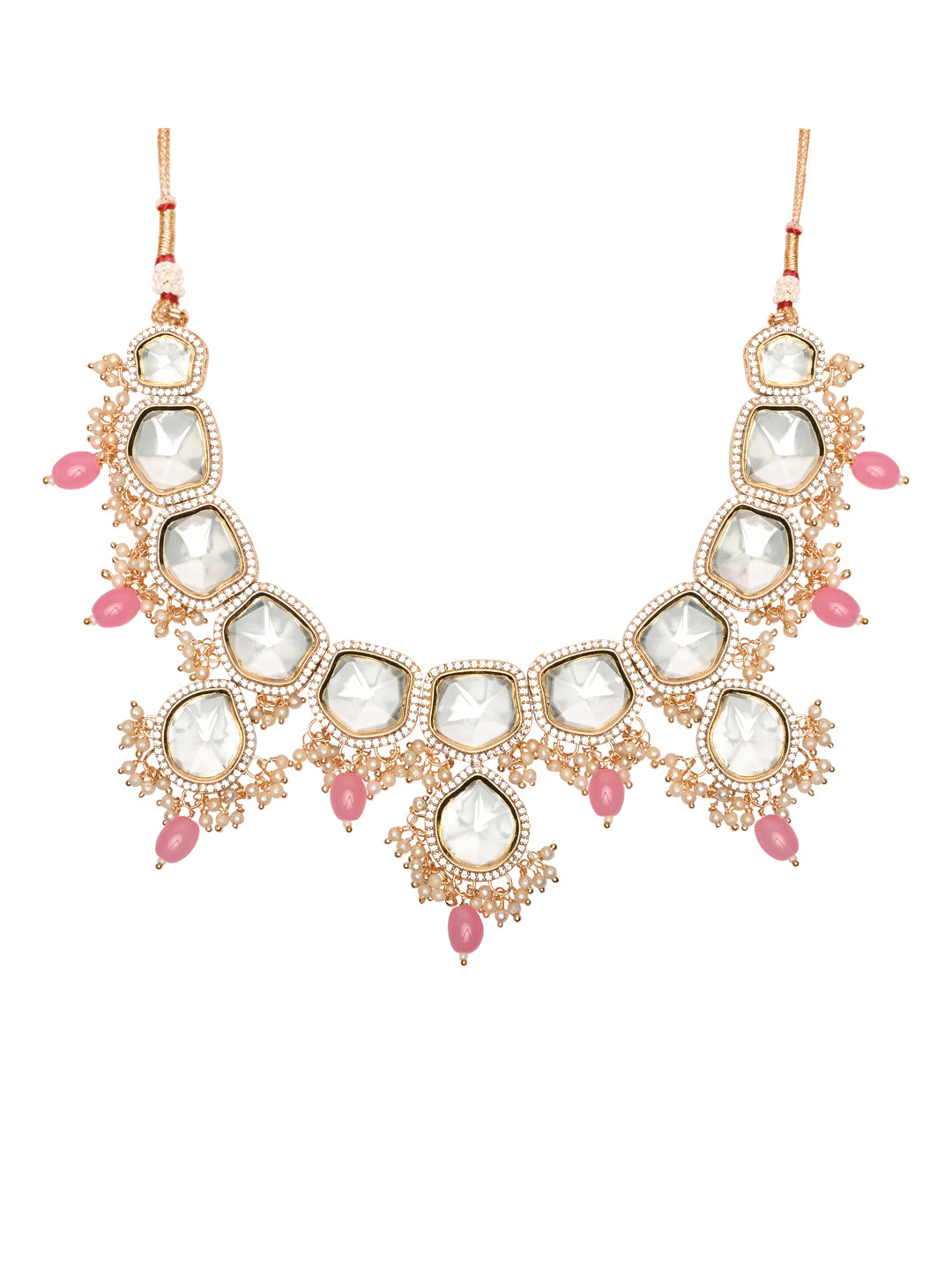 ERUM Pink Polki Necklace Sets