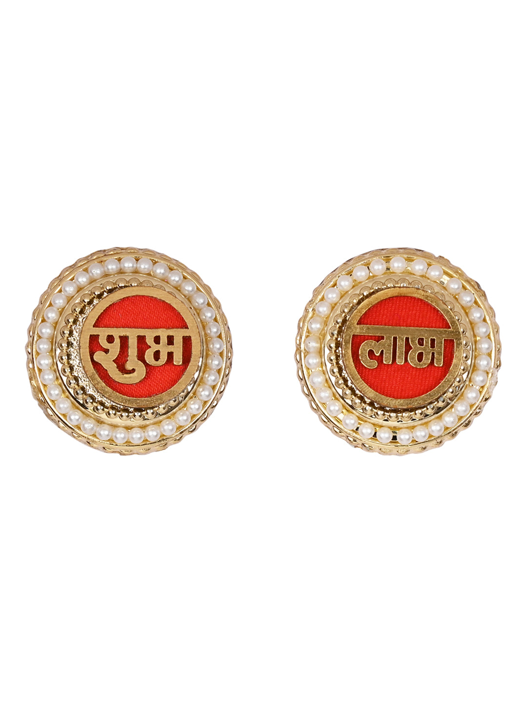 Antique Shubh Labh Door Stickers - Set Of 3