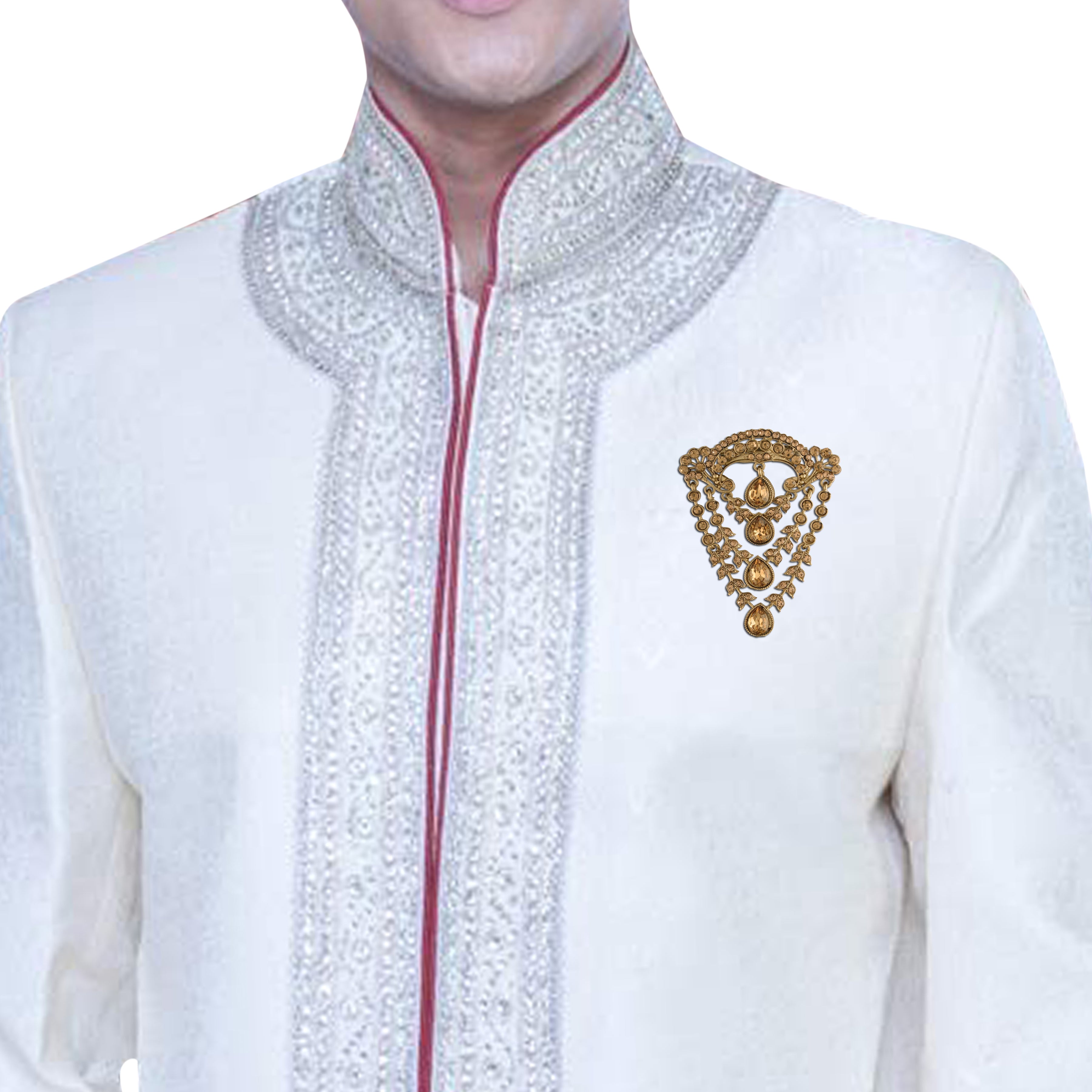 Rajveer Kundan Brooch