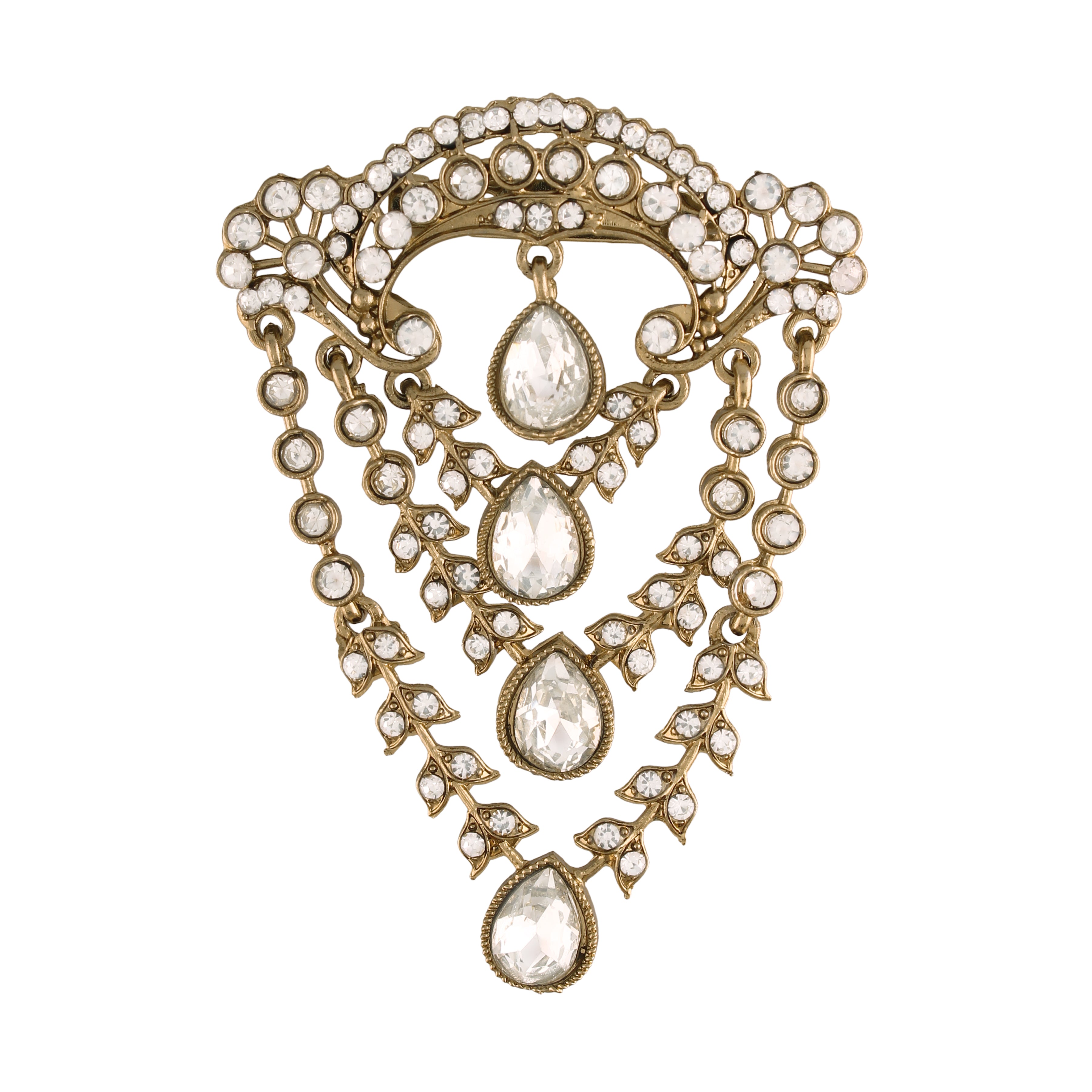 Stone Studded ,Pearls , kundan Brooch for Mens