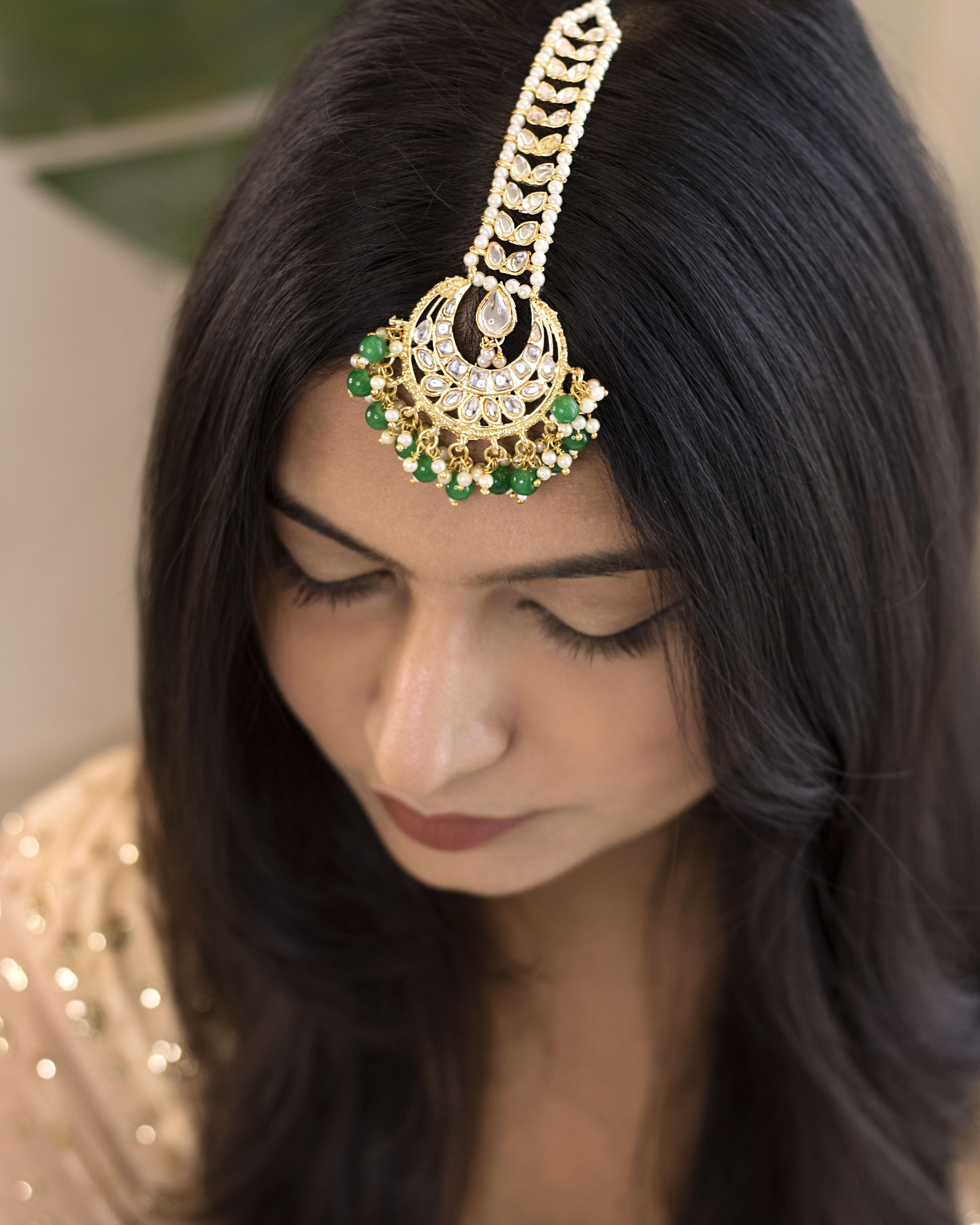 Zoya Green Maangtikka