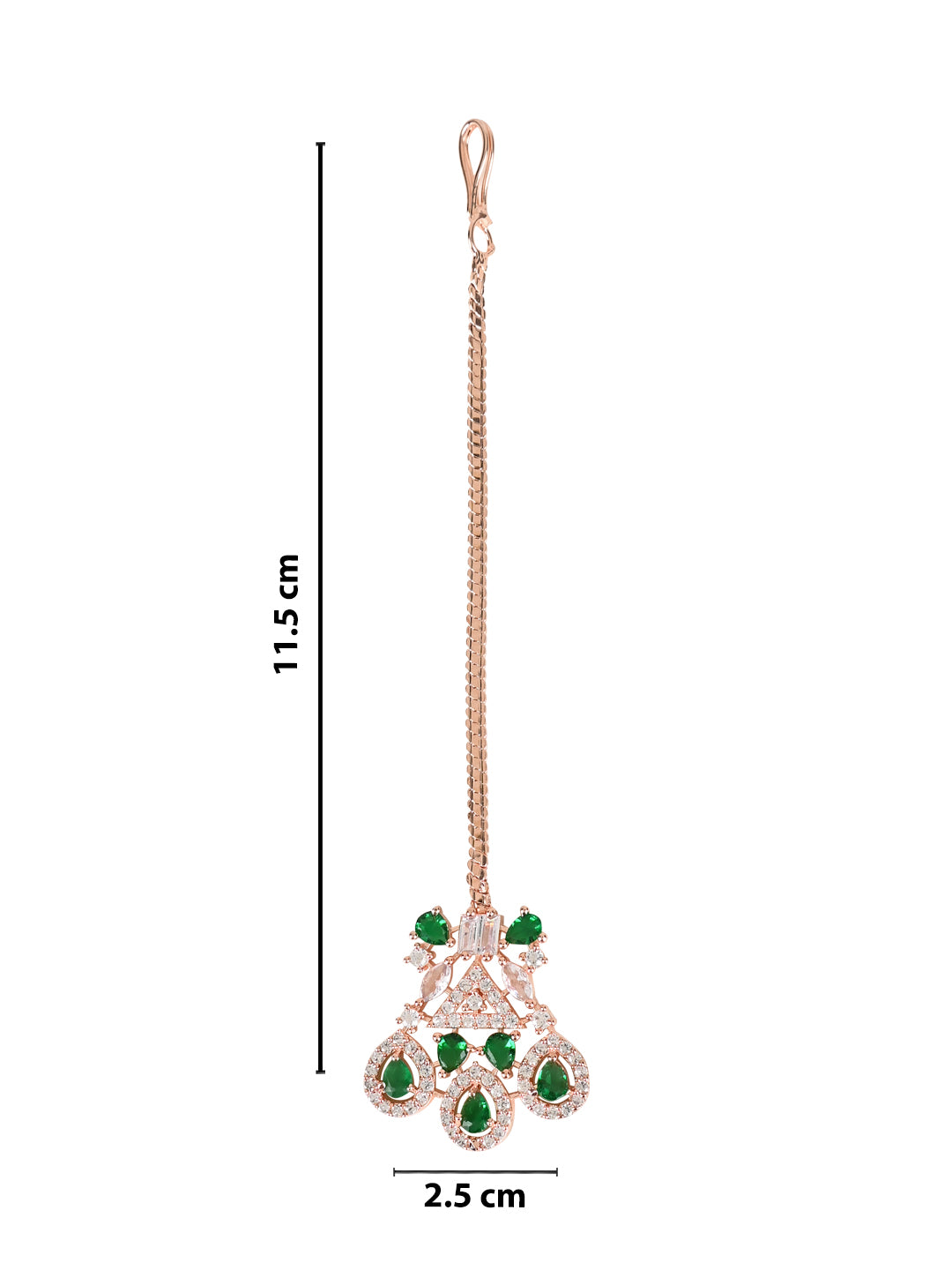 Harnaaz Green Maangtikka