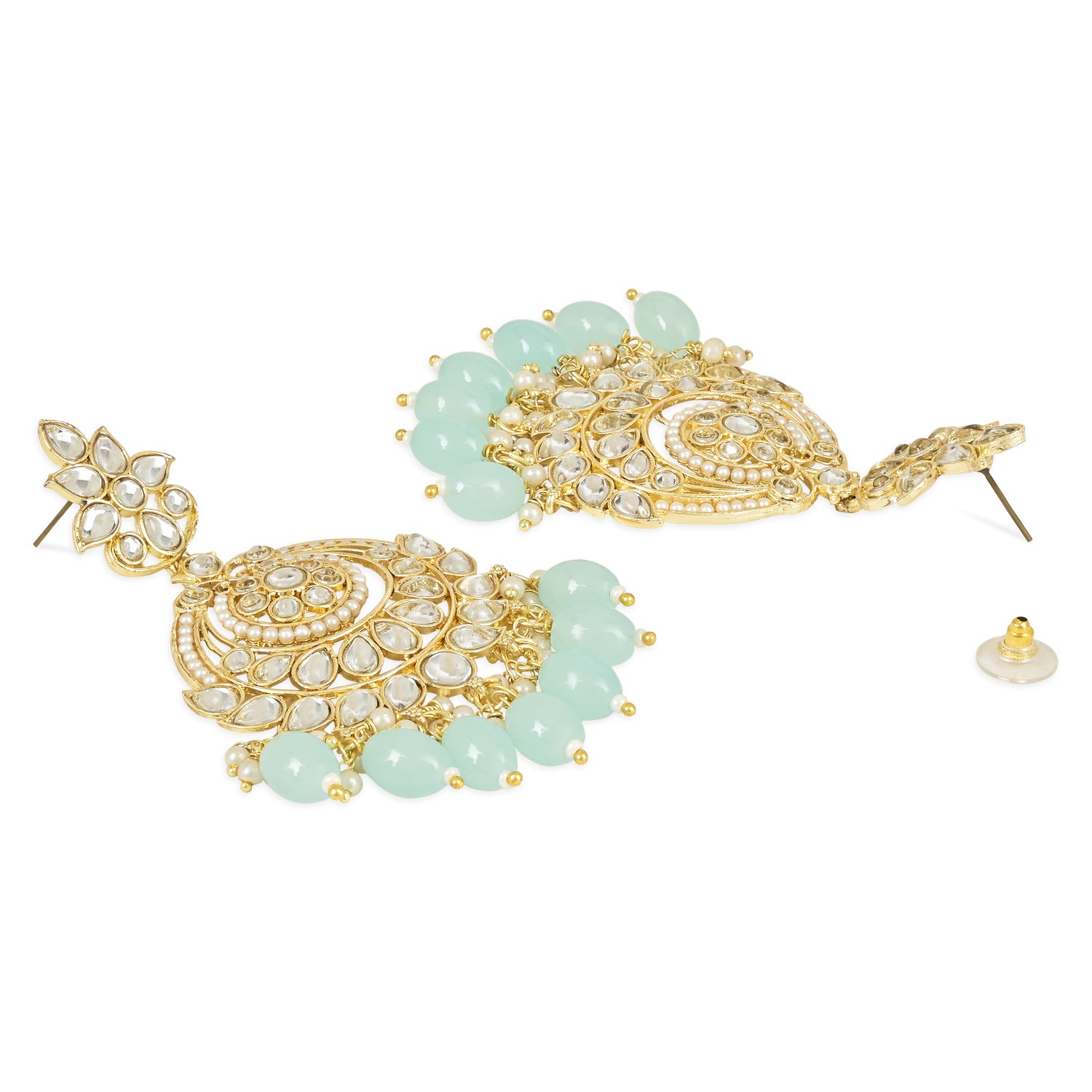 Shehnaz Turquoise Maangtikka Earring Set