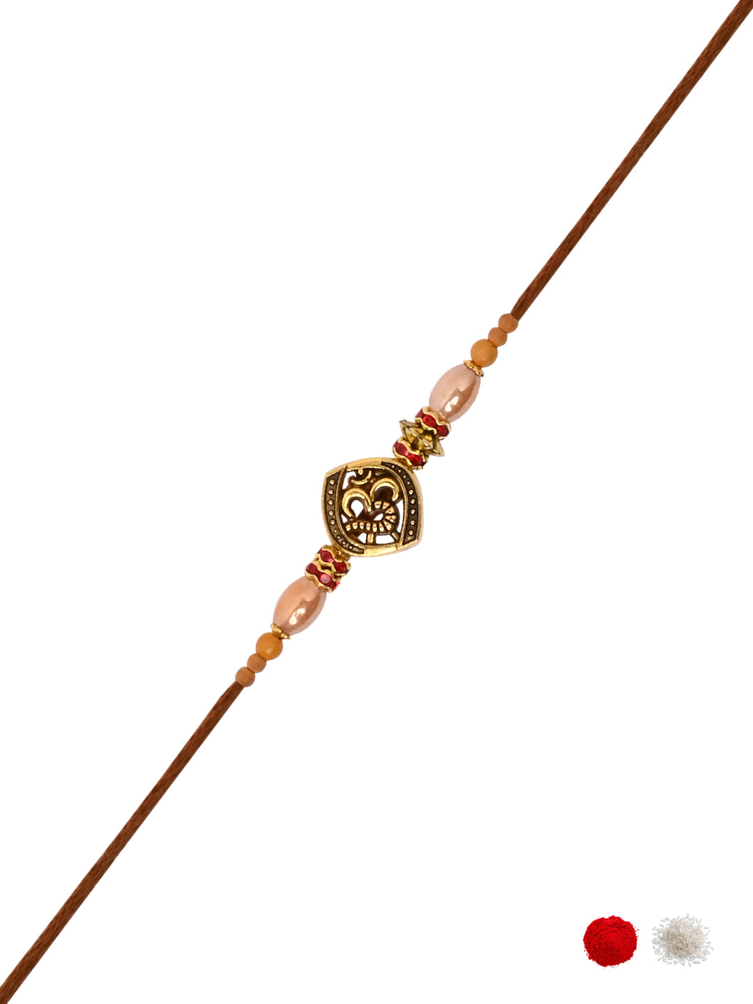 Om Rakhi with Roli Chawal & Raksha Bandhan Card
