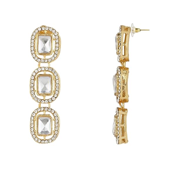 Helly White Earrings