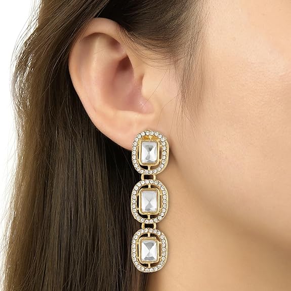 Helly White Earrings