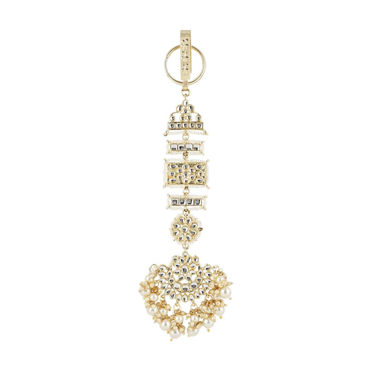 Ashni White Chabi Challa/Challa Waist Chain