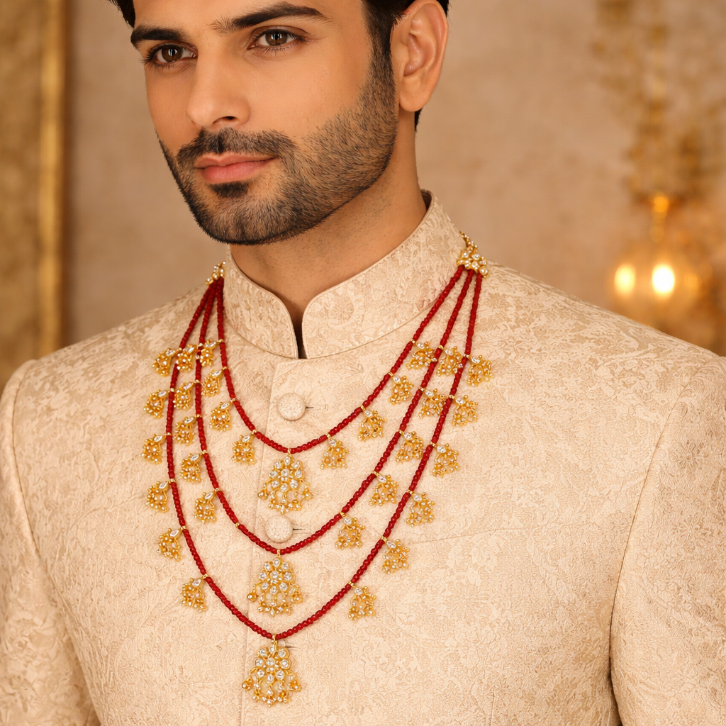Ansh Red Necklace