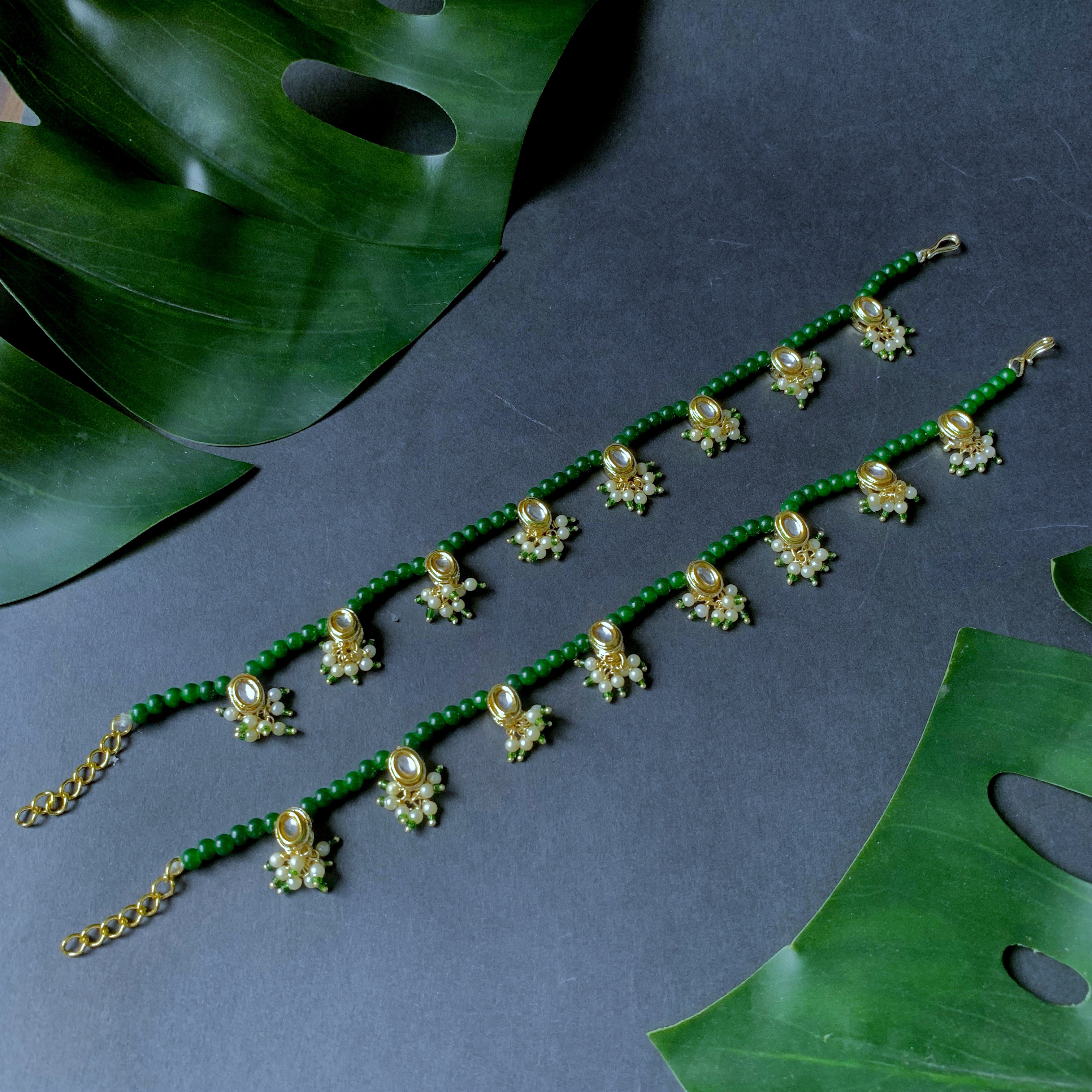 Norika Green Payal/ Anklets