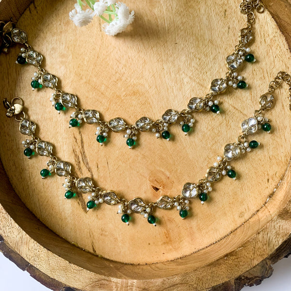 Farsha Green Payal/ Anklets