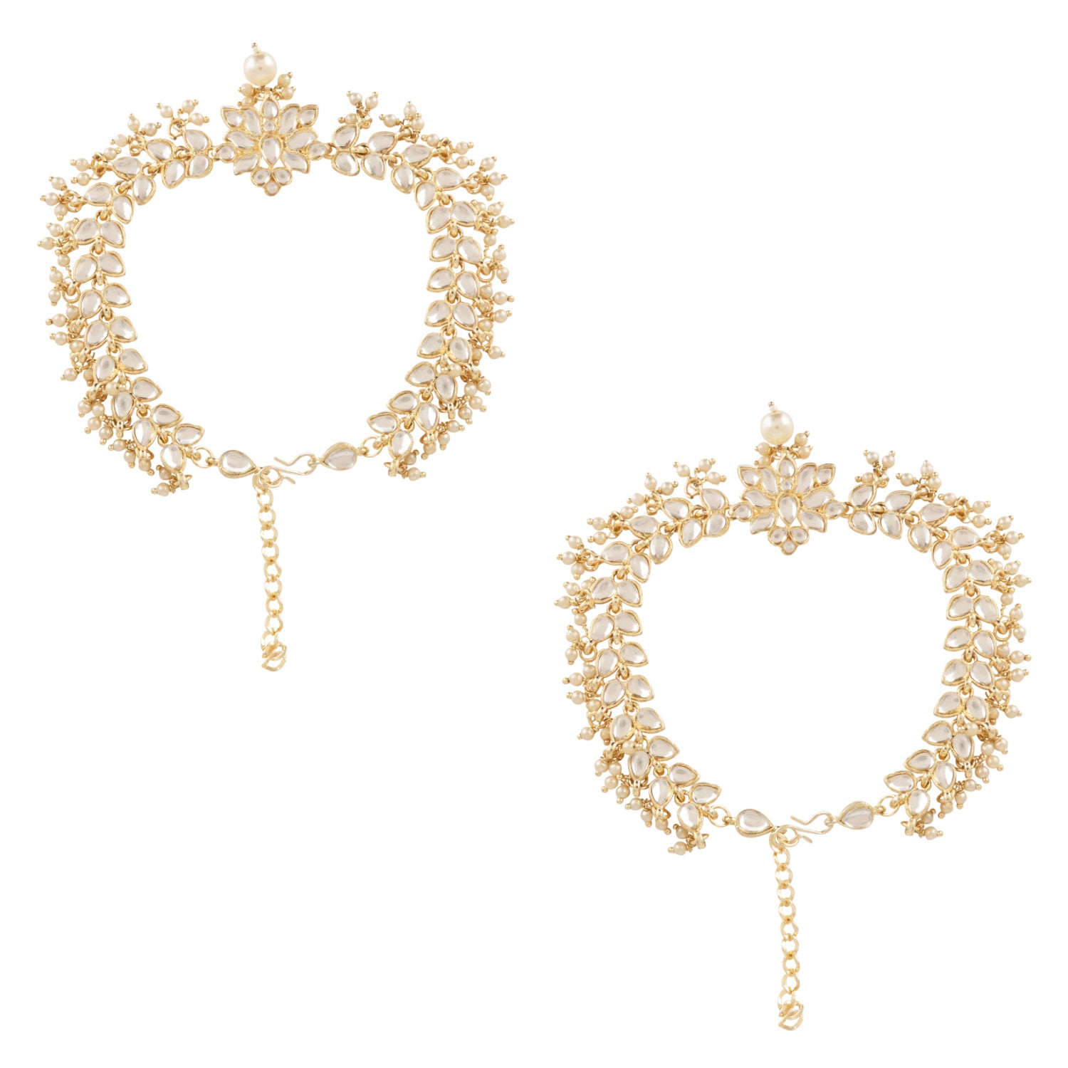 Rishvi White Anklet