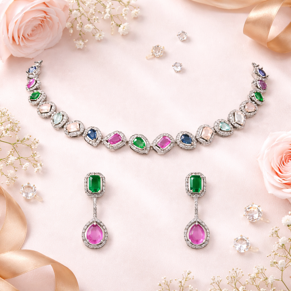 Aaesha - Multicolor Necklace Set