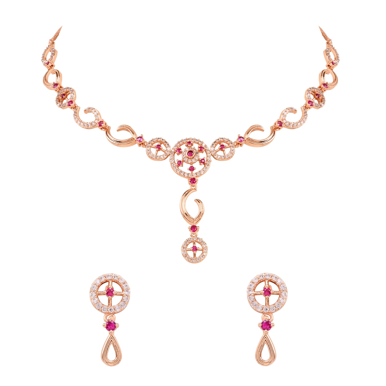 Aanisha - Pink Necklace Set