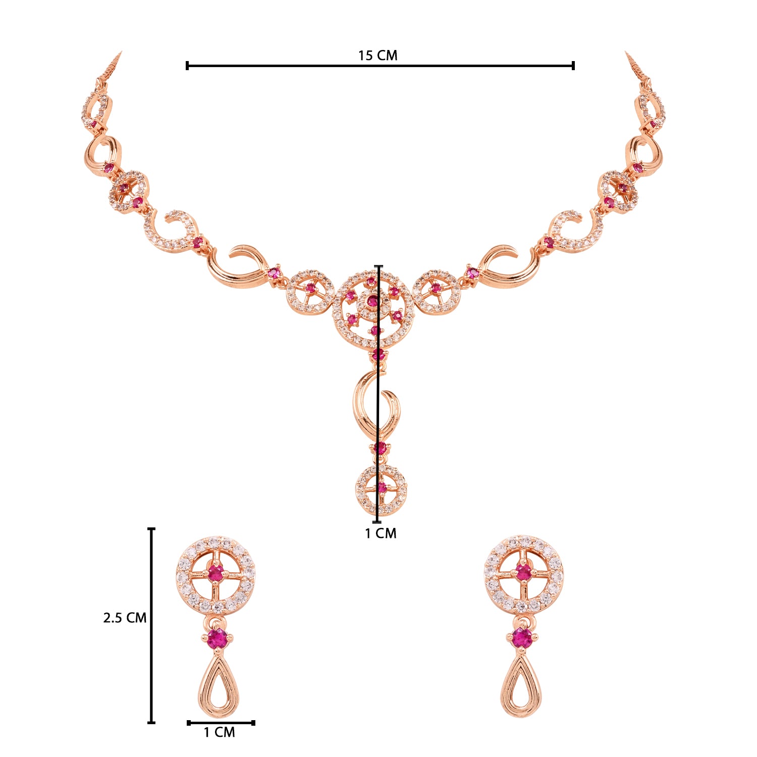 Aanisha - Pink Necklace Set
