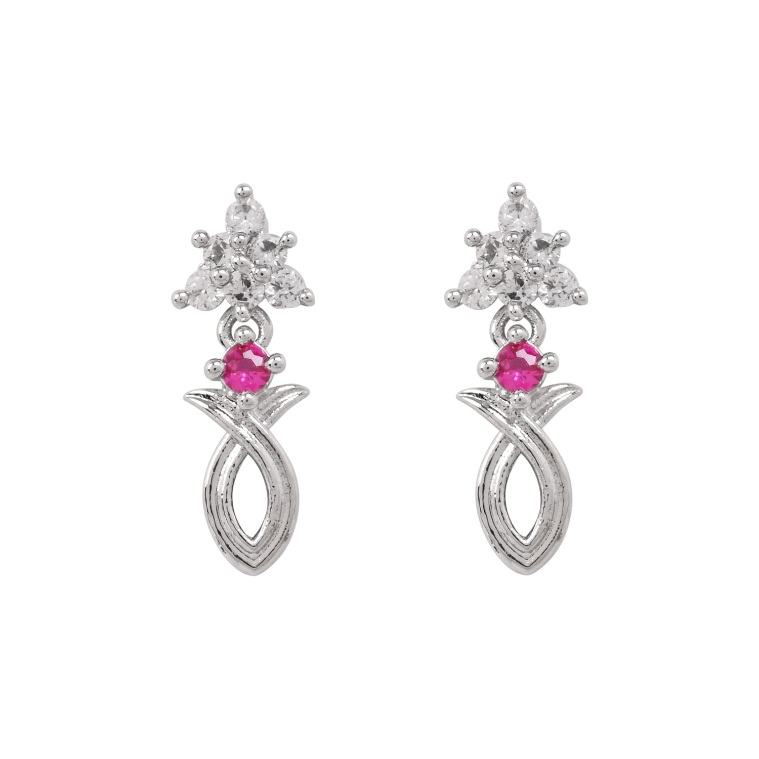 Charmi - Silver Pink Necklace Set