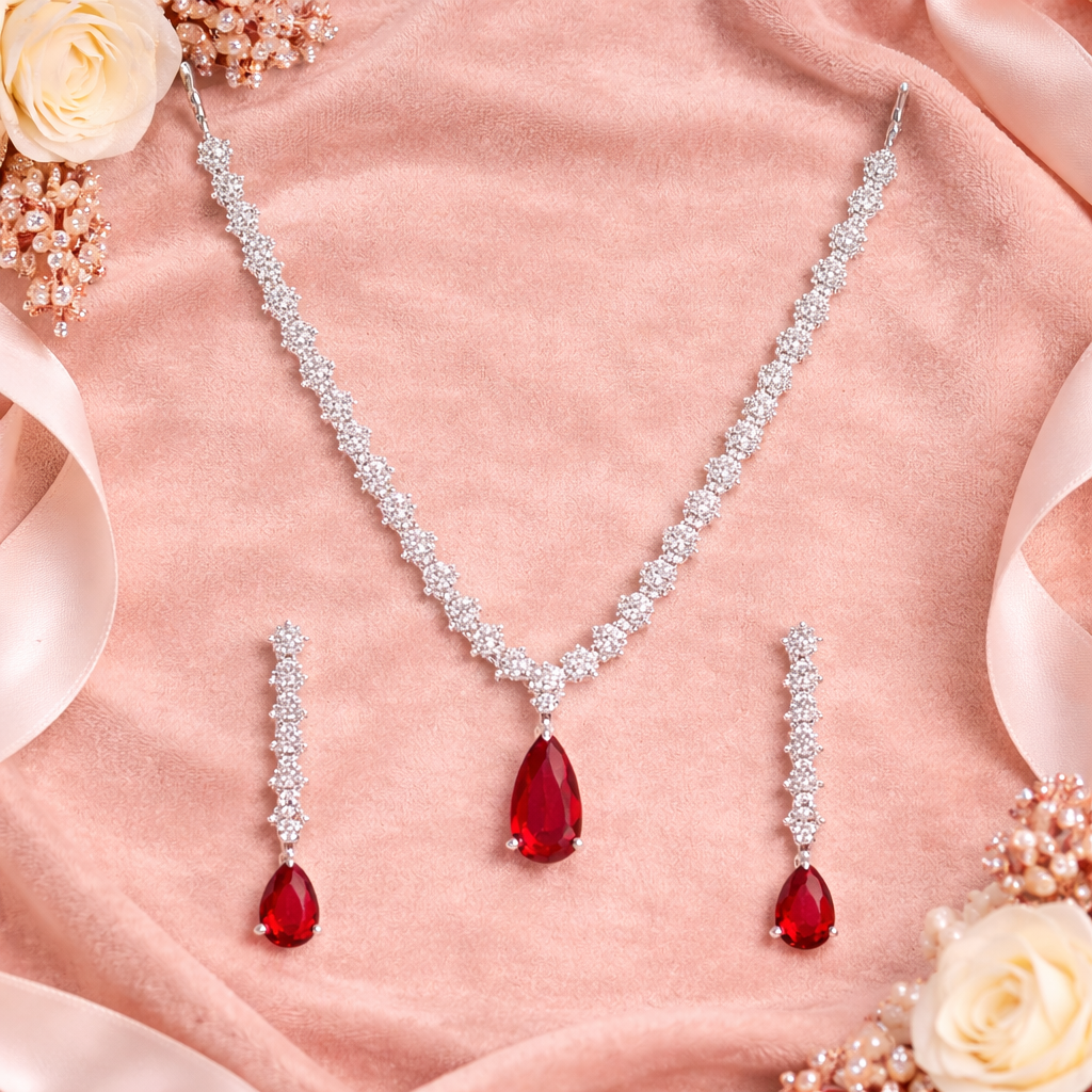 Dhanvi - Pink Necklace Set