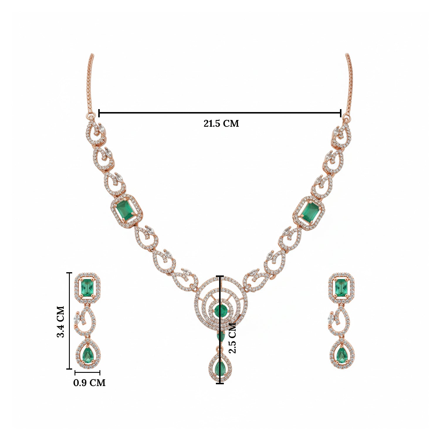 Sarini Mint Necklace Set