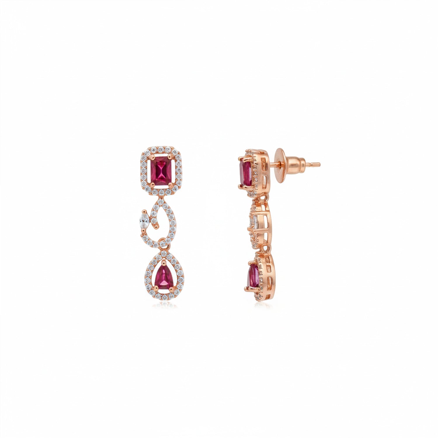 Sarini Ruby Necklace Set