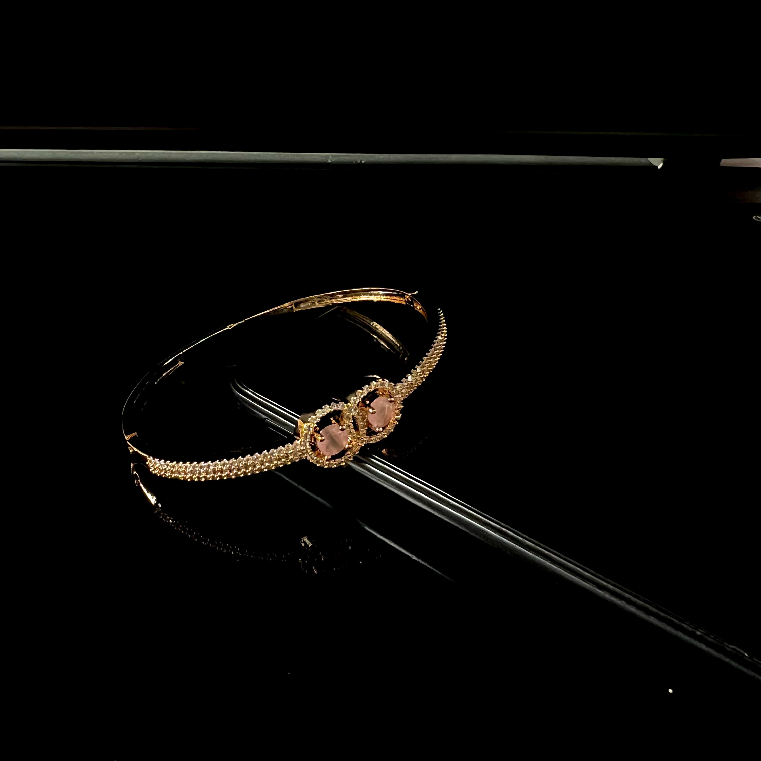 Daania RoseGold Pink Zirconia Bracelet