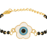 Floral Shape Evil Eye Mangalsutra Bracelet