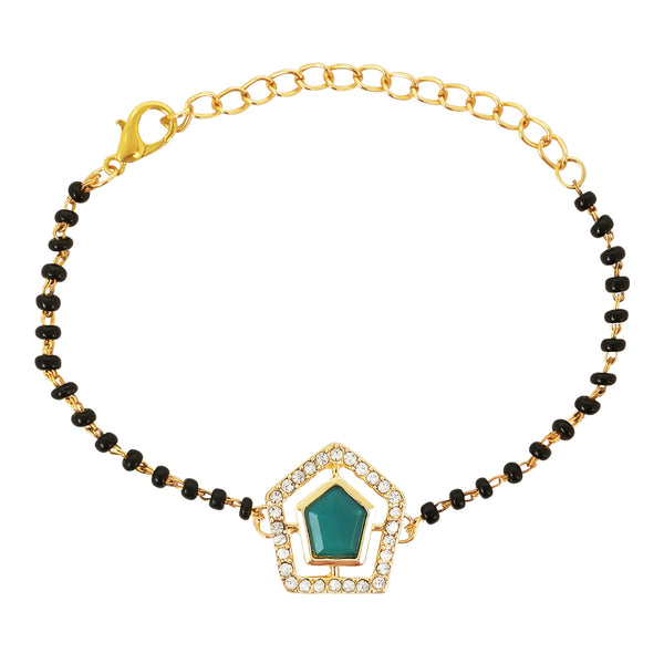 Kundan Stone Mangalsutra Bracelet