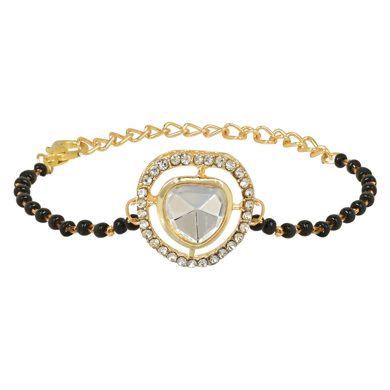 Kundan Stone Mangalsutra Bracelet