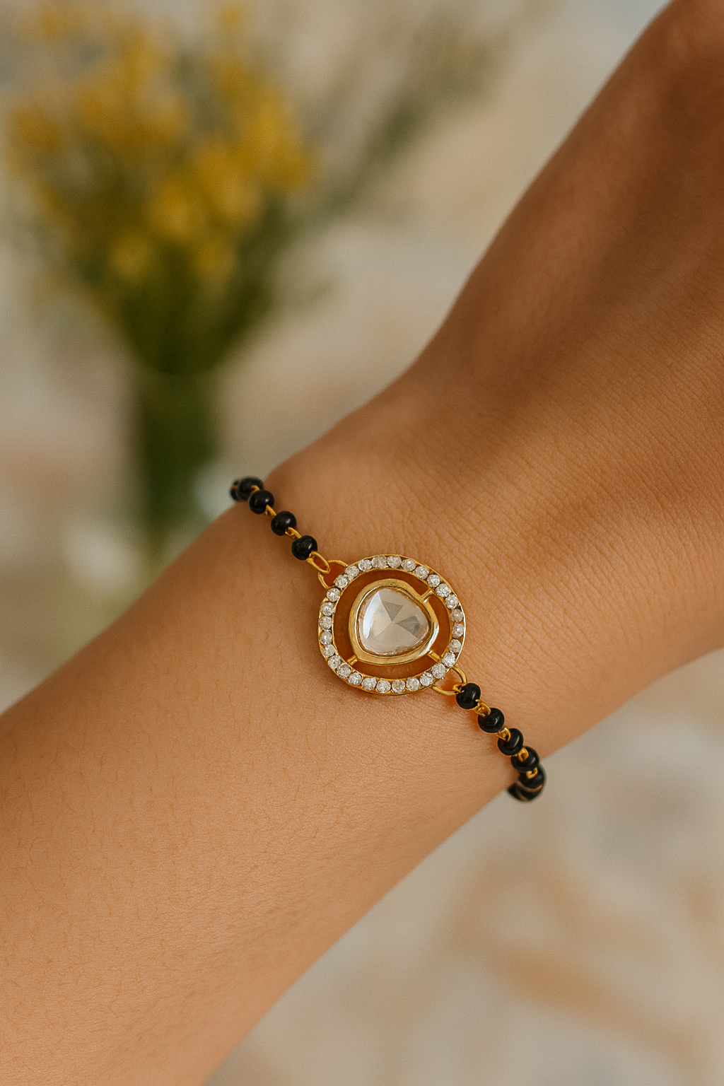 Kundan Mangalsutra Bracelet