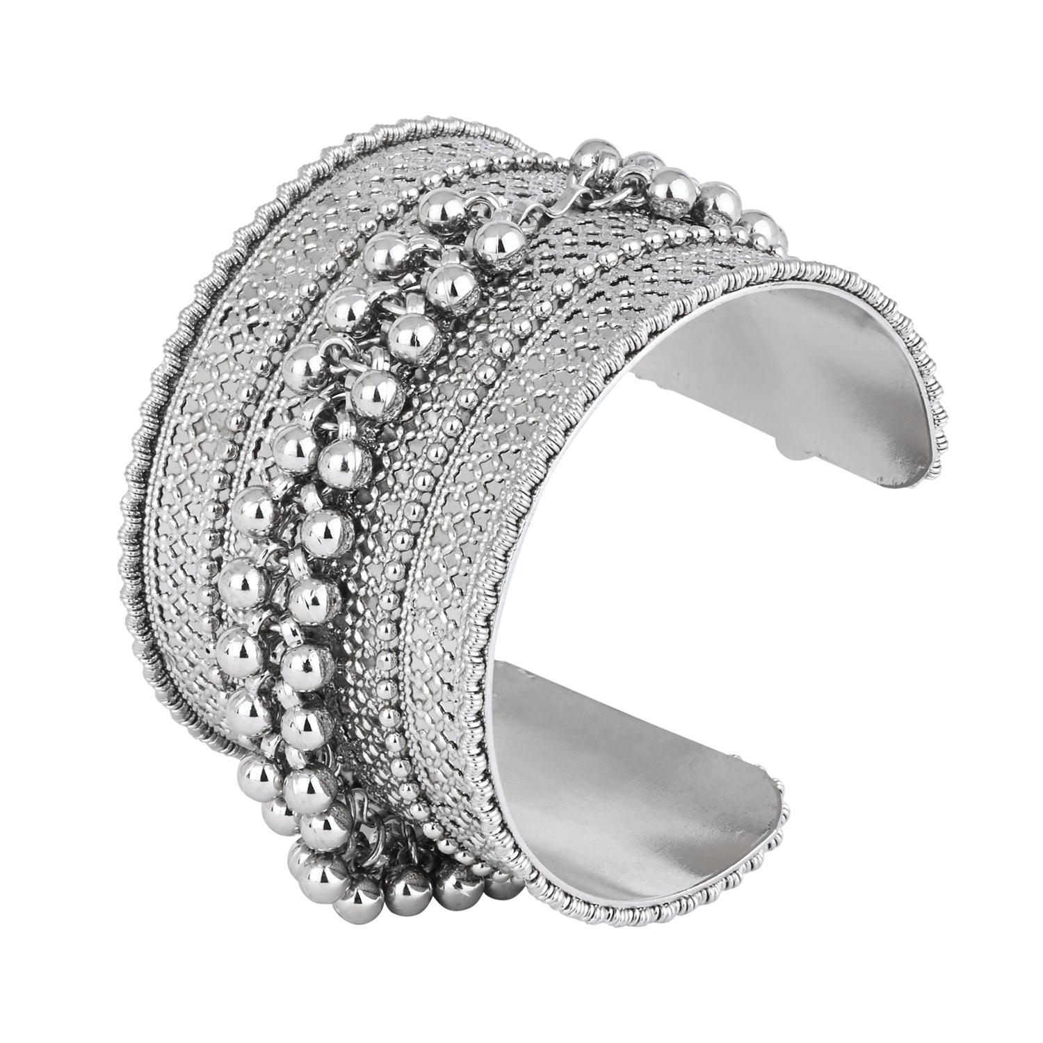 Ruvee Oxidised Cuff Kada