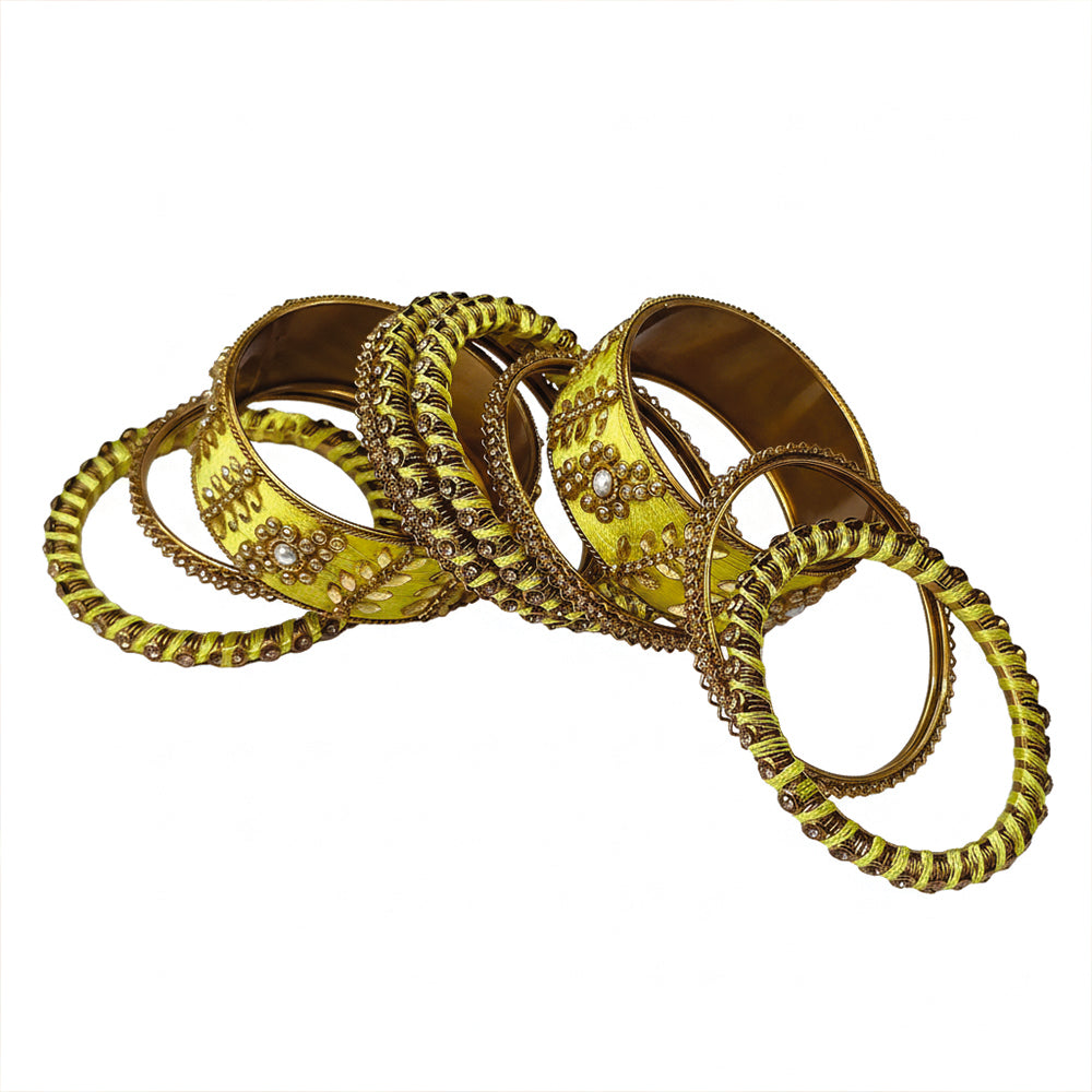 Esha Lime Yellow Bangles