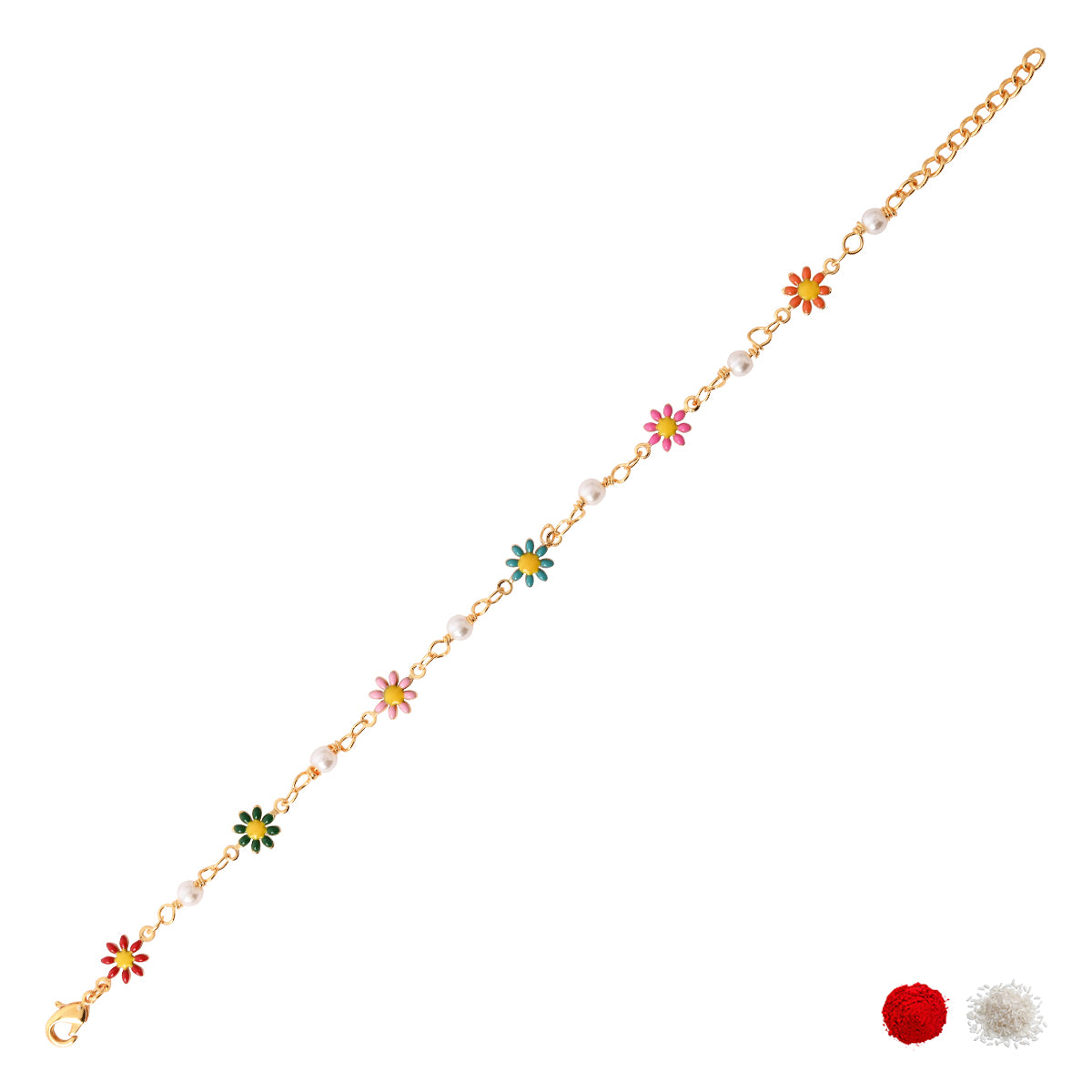 Colorful Floral Bracelet for Raksha Bandhan