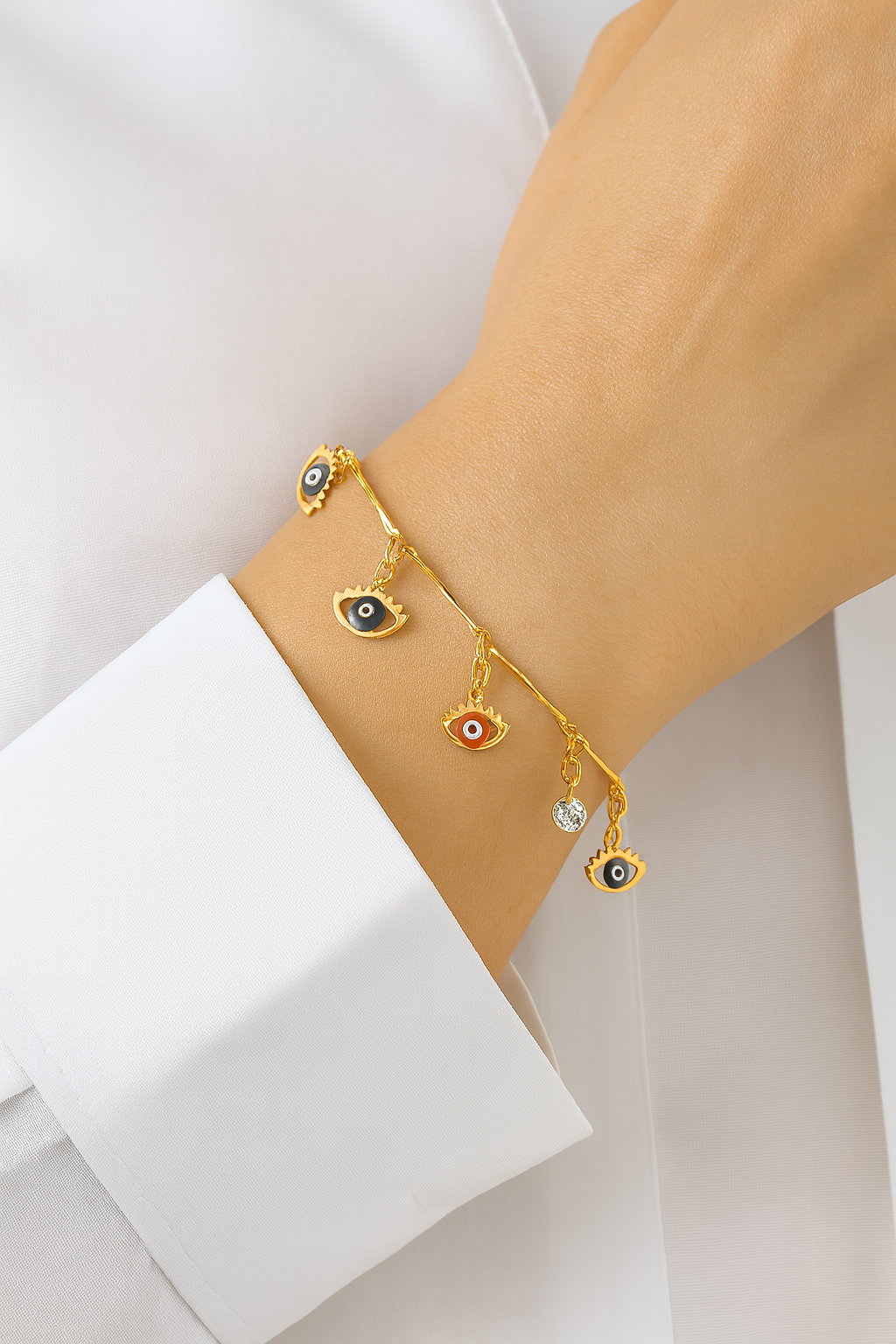 Minimalist Evil Eye Bracelet