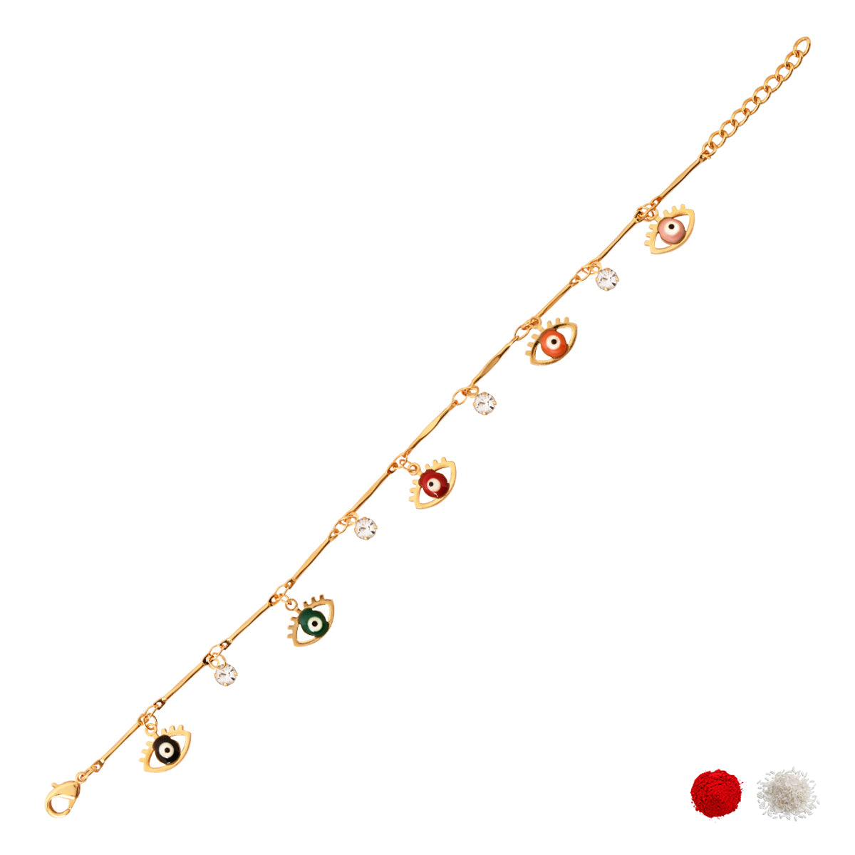 Minimalist Evil Eye Bracelet For RakshaBandhan