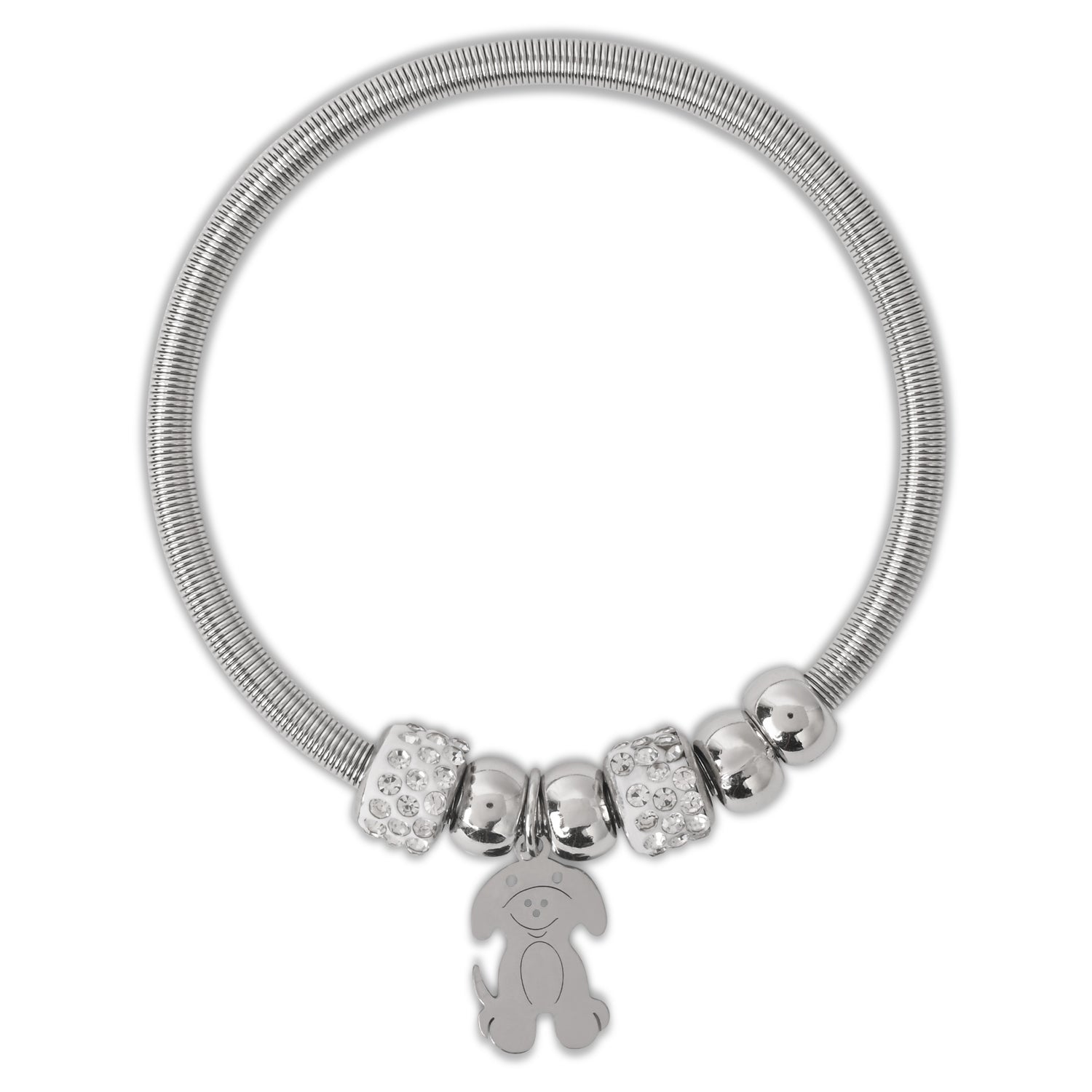 Adorable Puppy Charm Bracelet