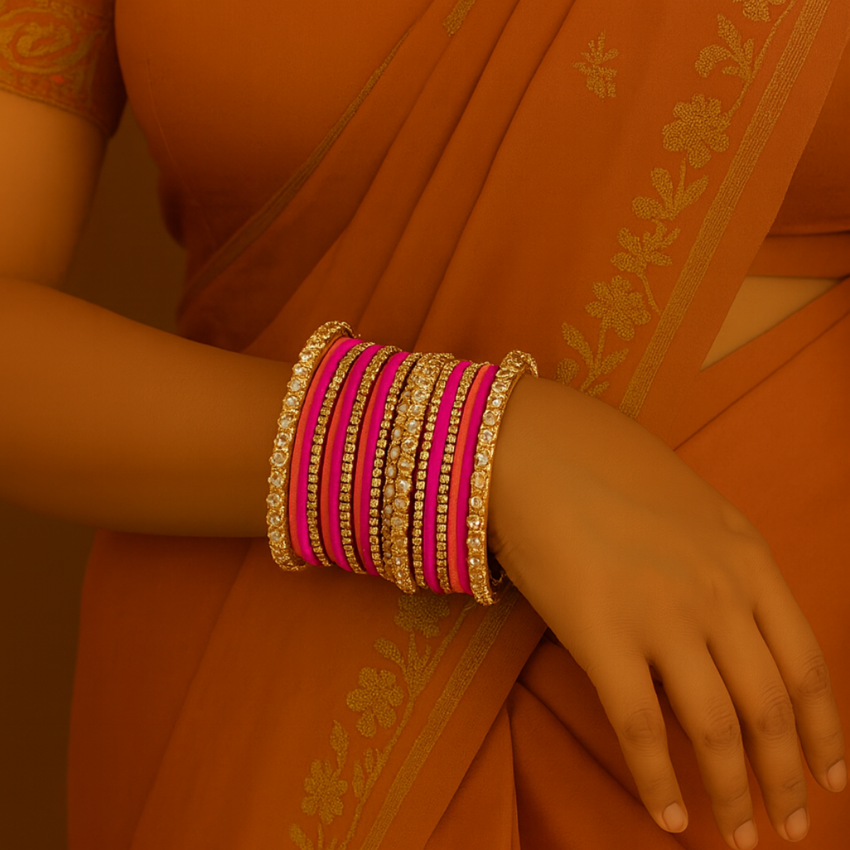 Aamani - Pink Bangles