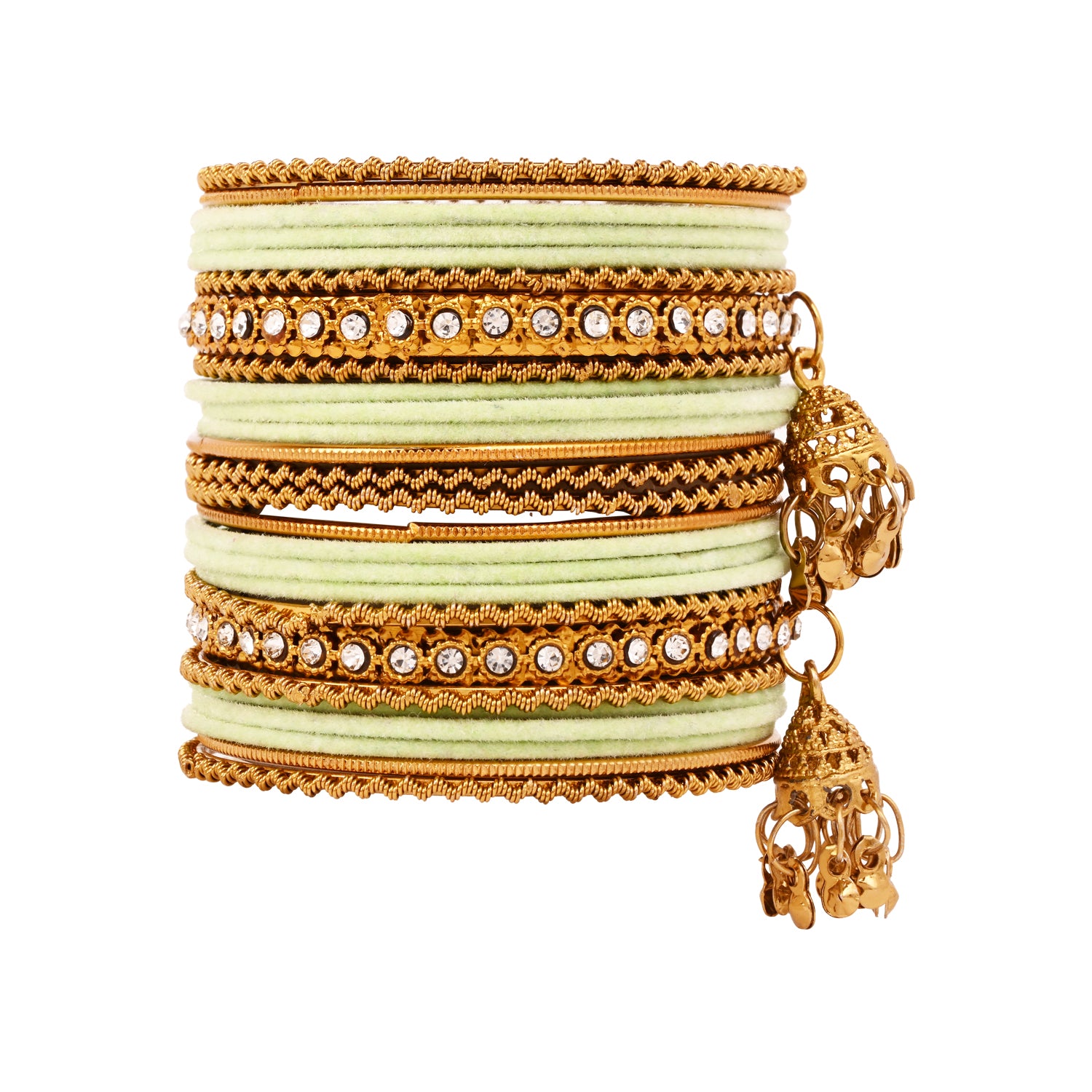 Abiya - Mint Bangles