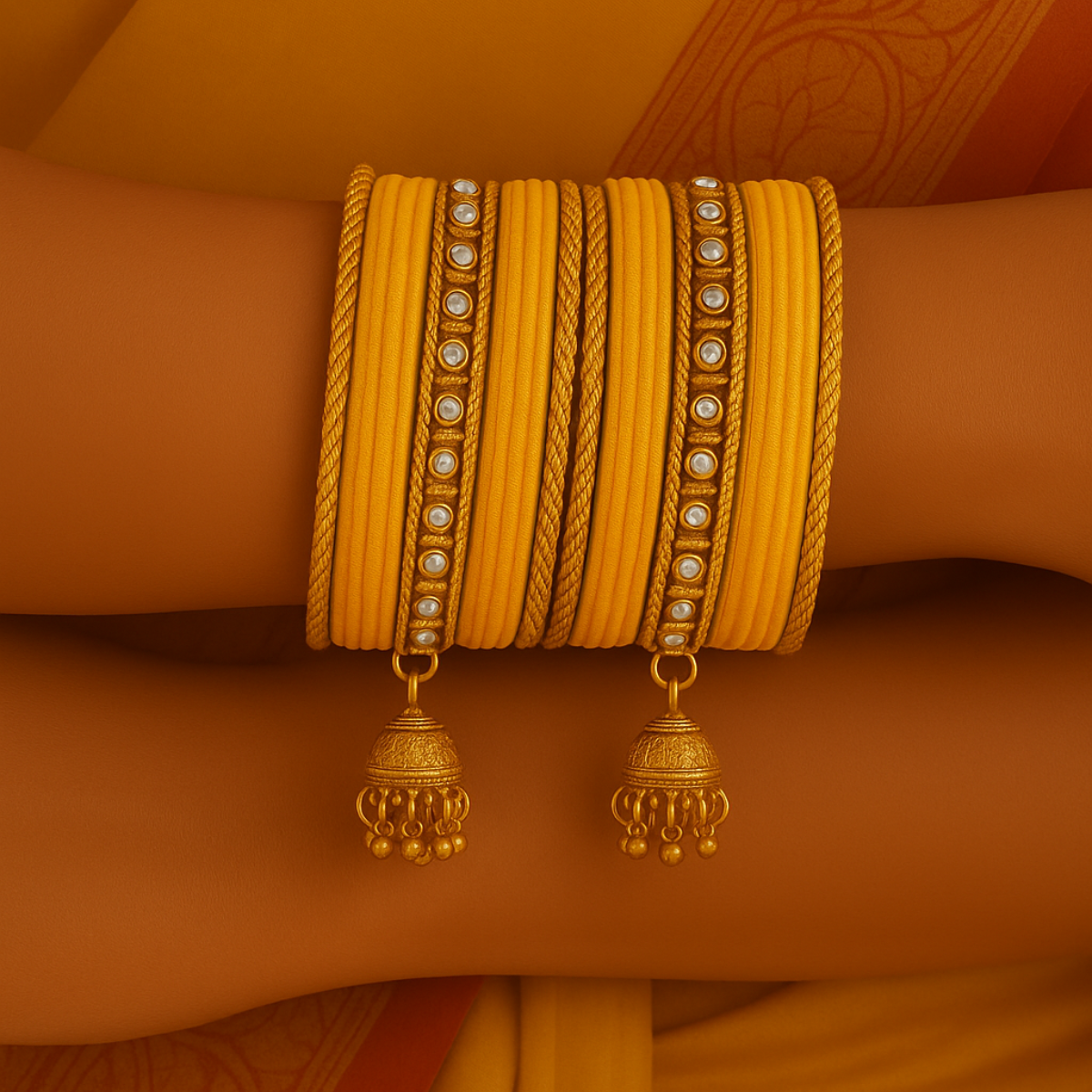 Abiya - Yellow Bangles