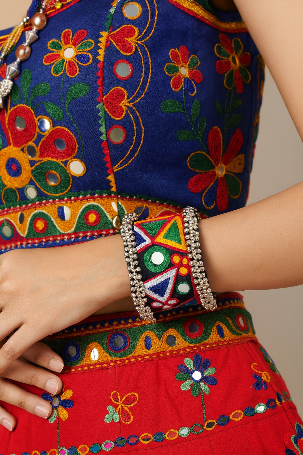 Traditional Handmade Ghungroo Kada Bangle for Navratri