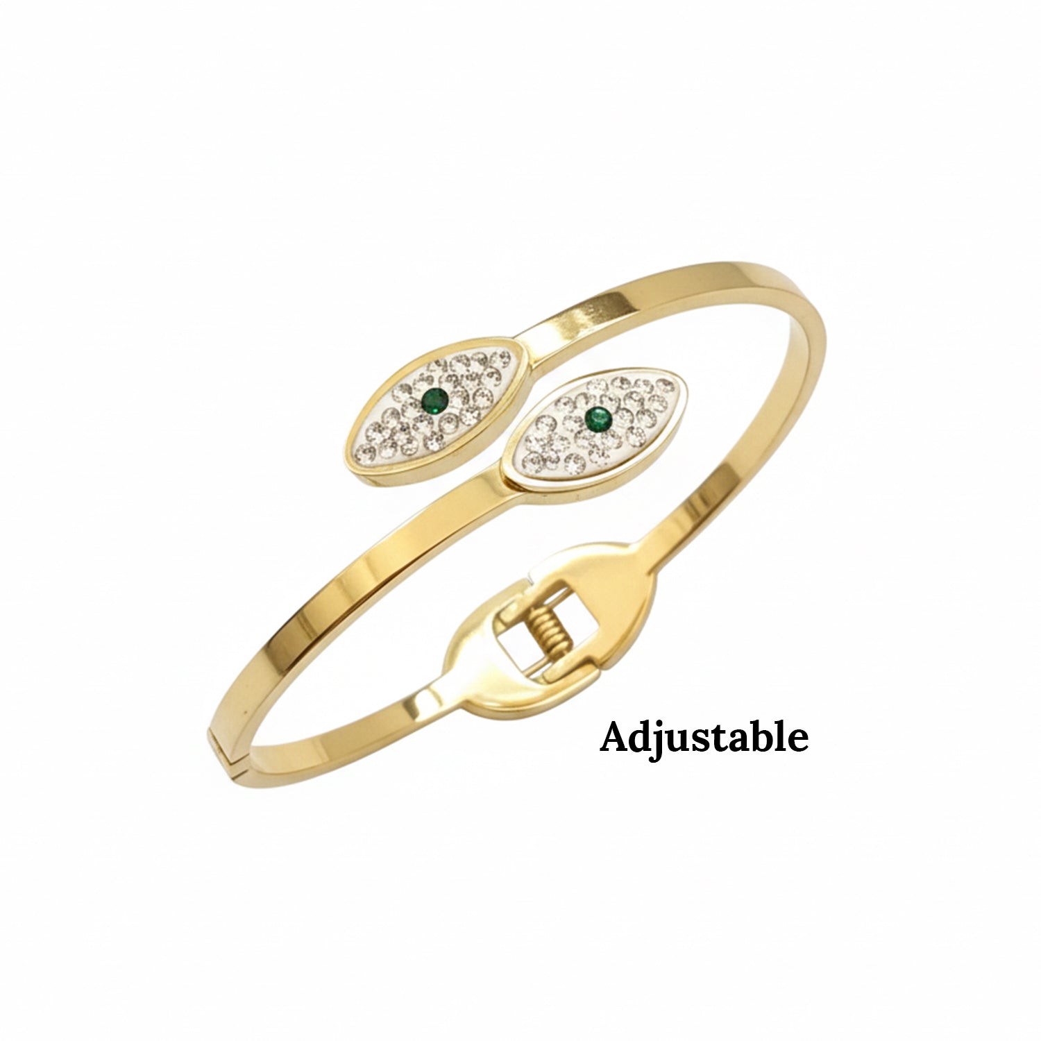 Trinity- Subtle Green Accent Bracelet