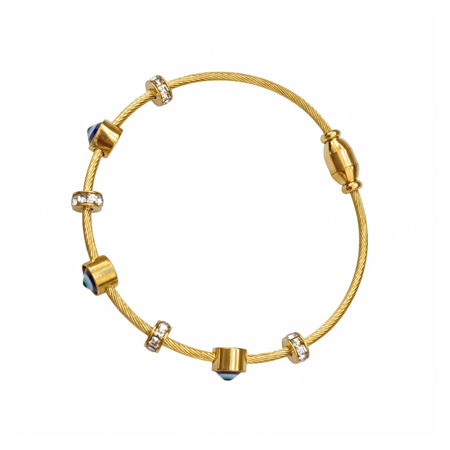 Annie  - Evil Eye Elite Charm Cable Bracelet