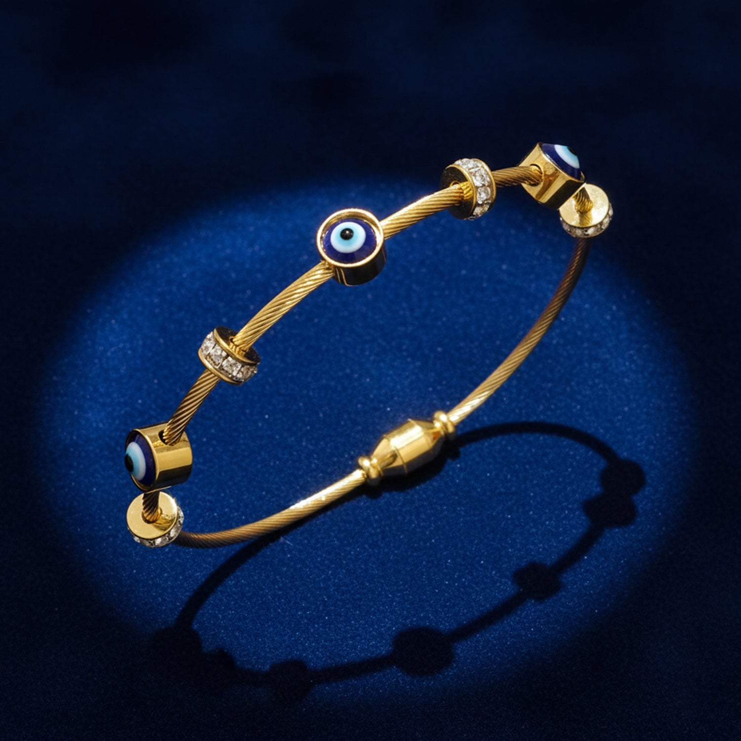 Annie  - Evil Eye Elite Charm Cable Bracelet