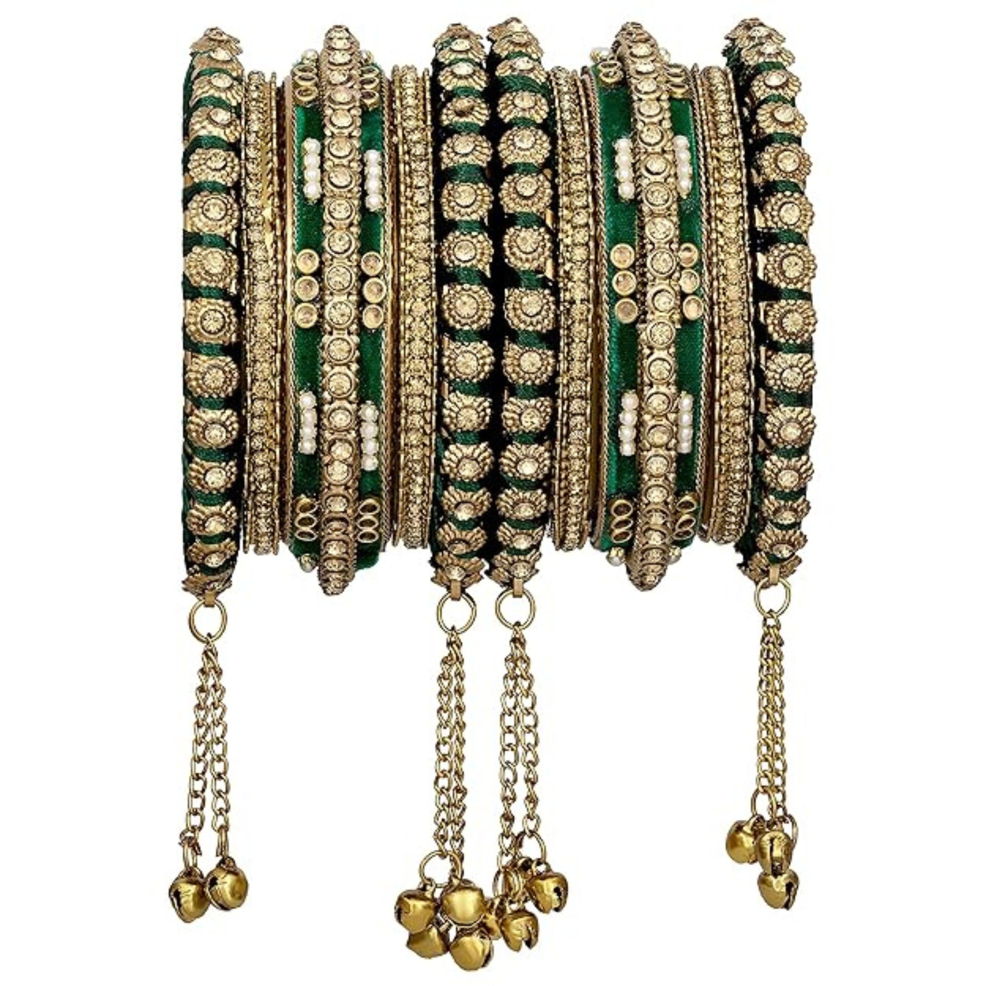 Mythili Green Bangles