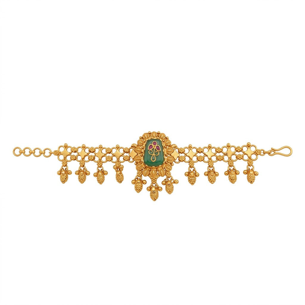Mallika- Heritage Floral Medallion Bracelet