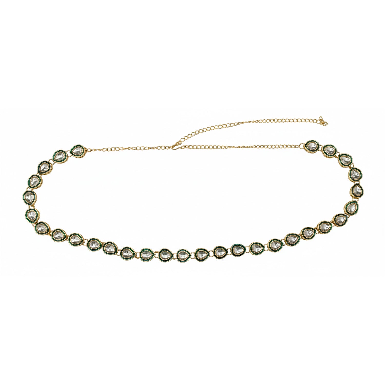 Shubha Green Kundan Kamarbandh