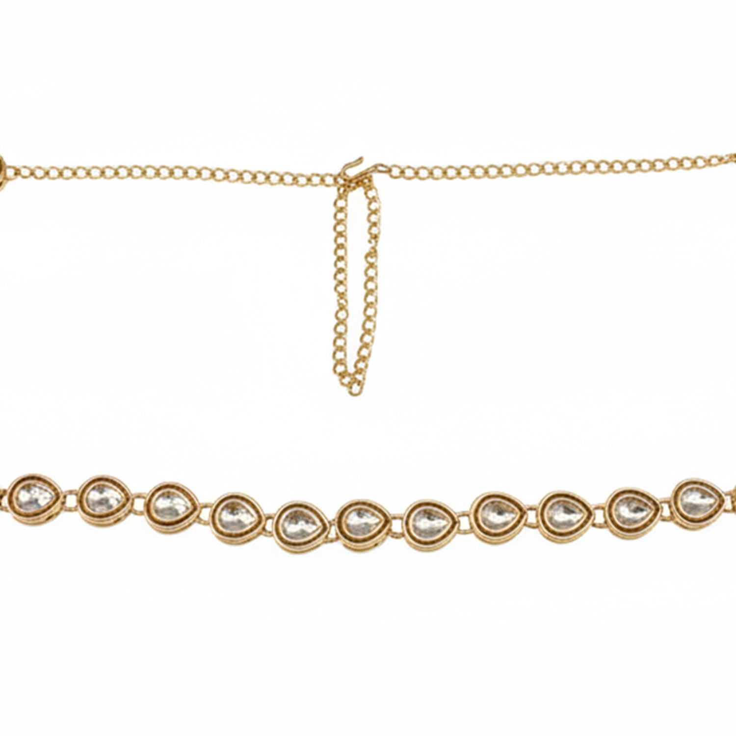 Shubha Maroon Kundan Kamarbandh