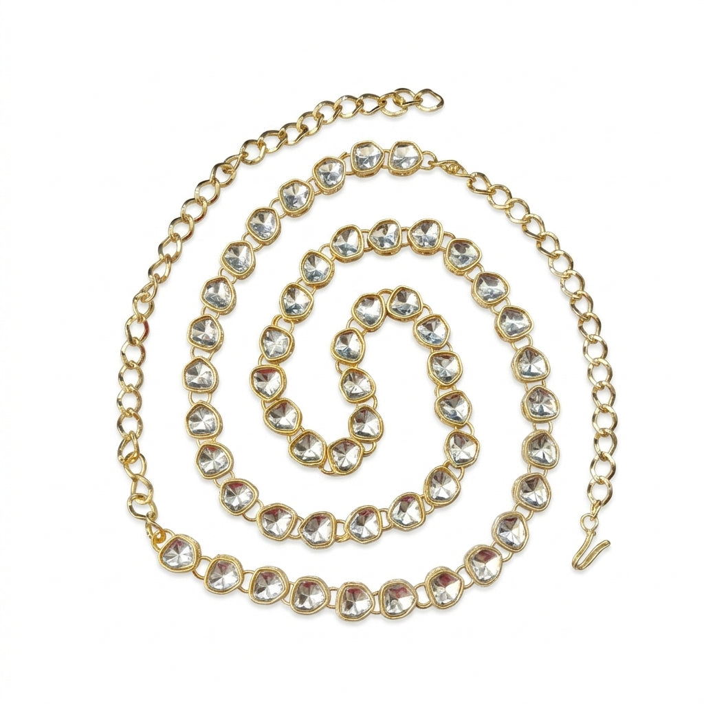 Parampara- Elegant Kundan Waist Chain for Women